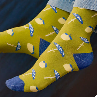 Sundaze Crew Socks - Sunny Lime - Accessories - TudungPeople