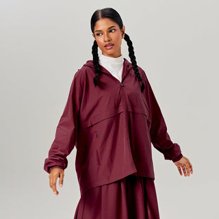 Adjustable Parka - Burgundy - Apparel - TudungPeople