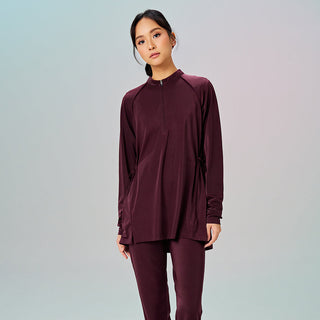 Adjustable Swimwear Top - Burgundy - Apparel - TudungPeople