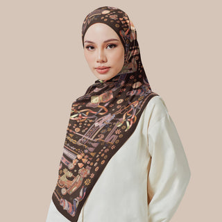 Atelier Umber print by TudungPeople featuring warm caramel tones and artistic design on high-quality print paper.