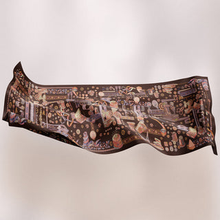 Atelier Umber print by TudungPeople, featuring a caramel-colored design on high-quality paper.