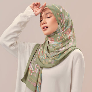 Sage-colored Atelier print by TudungPeople featuring elegant, artistic design on textured paper.