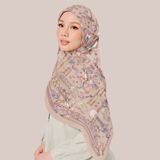 Beige Atelier print by TudungPeople featuring nude and brown tones, showcasing intricate design details.