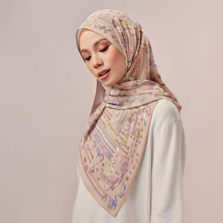 Beige print by TudungPeople featuring the Atelier design, showcasing a stylish and modern artwork on high-quality paper.