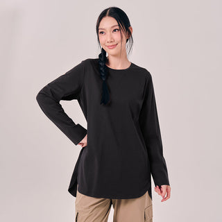 Back Pleated Top - Black - Apparel - TudungPeople
