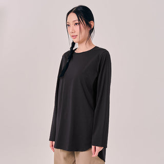 Back Pleated Top - Black - Apparel - TudungPeople