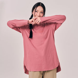 Back Pleated Top - Dark Pink - Apparel - TudungPeople