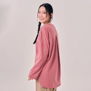 Back Pleated Top - Dark Pink - Apparel - TudungPeople