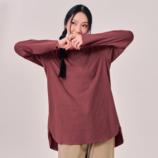 Back Pleated Top - Rouge - Apparel - TudungPeople