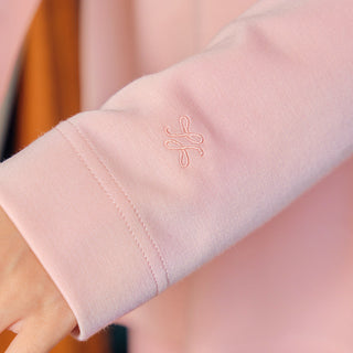 Traveleisure : Back Pleated Sweatshirt - Peach