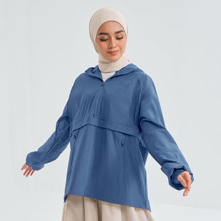Half Zip Parka 2.0 - Azul - Apparel - TudungPeople