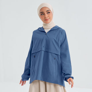 Half Zip Parka 2.0 - Azul - Apparel - TudungPeople