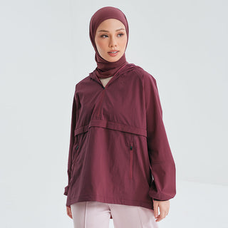 Half Zip Parka 2.0 - Ruby - Apparel - TudungPeople