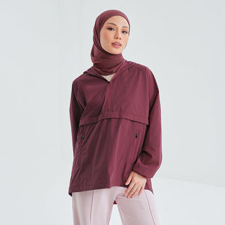 Half Zip Parka 2.0 - Ruby - Apparel - TudungPeople