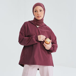 Half Zip Parka 2.0 - Ruby - Apparel - TudungPeople