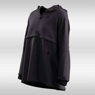 Half Zip Parka 2.0 - Black - Apparel - TudungPeople