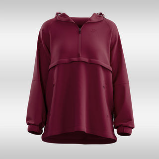 Half Zip Parka 2.0 - Burgundy - Apparel - TudungPeople