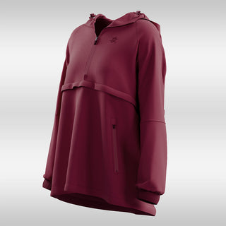 Half Zip Parka 2.0 - Burgundy - Apparel - TudungPeople