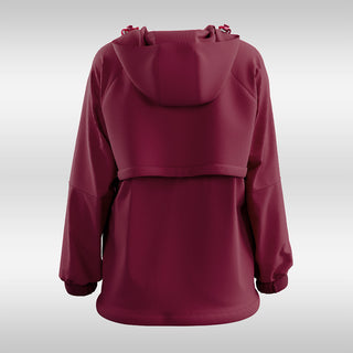 Half Zip Parka 2.0 - Burgundy - Apparel - TudungPeople