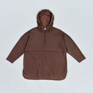 Half Zip Sweatshirt - Dark Brown