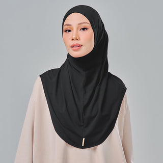(Nano) Najwa Sport Basic 3.0 - Black - Active - TudungPeople