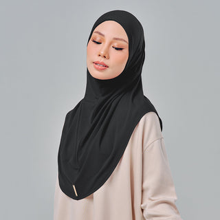 (Nano) Najwa Sport Basic 3.0 - Black - Active - TudungPeople