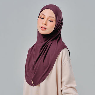(Nano) Najwa Sport Basic 3.0 - Burgundy - Active - TudungPeople