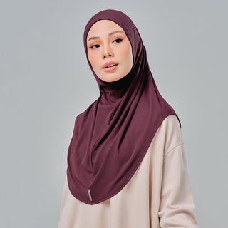(Nano) Najwa Sport Basic 3.0 - Burgundy - Active - TudungPeople