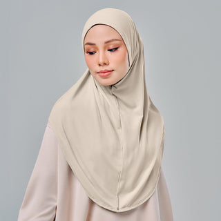 (Nano) Najwa Sport Basic 3.0 - Cream - Active - TudungPeople