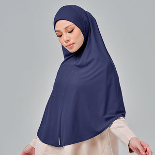 Najwa Sport Khimar 3.0 - Dark Blue - Active - TudungPeople