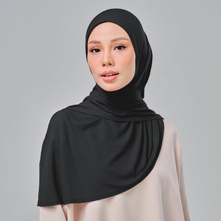 (Nano) Najwa Sport Lite 3.0 - Black - Active - TudungPeople