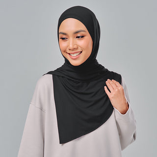 (Nano) Najwa Sport Niya 3.0 - Black - Active - TudungPeople