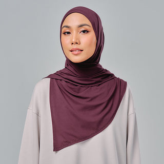 (Nano) Najwa Sport Niya 3.0 - Burgundy - Active - TudungPeople