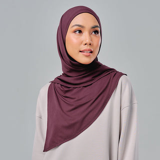 (Nano) Najwa Sport Niya 3.0 - Burgundy - Active - TudungPeople