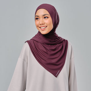 Najwa Sport Shawl 3.0 - Burgundy - Active - TudungPeople