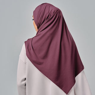 Najwa Sport Shawl 3.0 - Burgundy - Active - TudungPeople