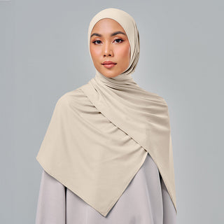 Najwa Sport Shawl 3.0 - Cream - Active - TudungPeople