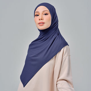 Najwa Sport Shawl 3.0 - Dark Blue - Active - TudungPeople