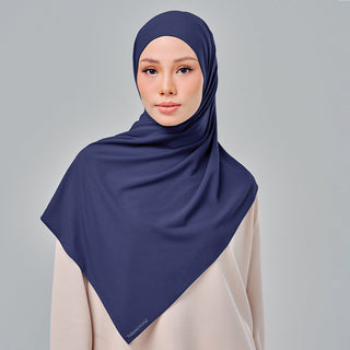 Najwa Sport Shawl 3.0 - Dark Blue - Active - TudungPeople