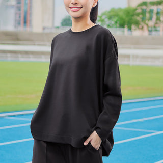 Traveleisure : Oversized Sweatshirt - Black