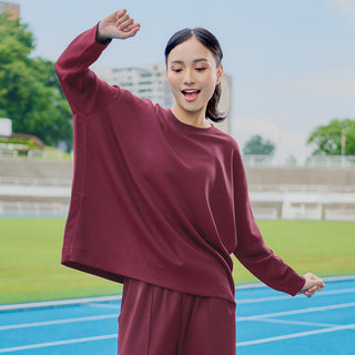 Oversized Sweatshirt - Burgundy