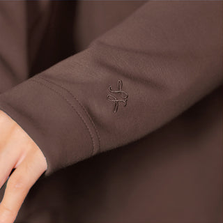 Oversized Sweatshirt - Dark Brown