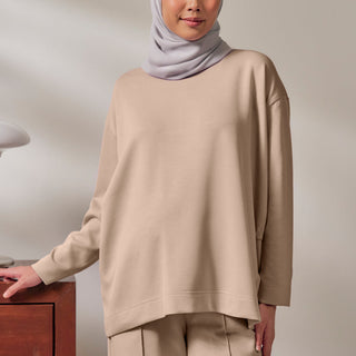 Oversized Sweatshirt - Latte