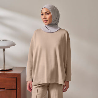 Oversized Sweatshirt - Latte