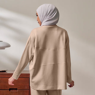 Oversized Sweatshirt - Latte