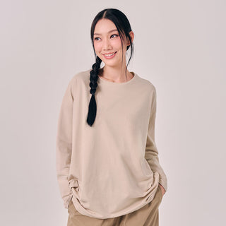 Oversized Top - Oatmeal - Apparel - TudungPeople