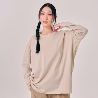 Oversized Top - Oatmeal - Apparel - TudungPeople