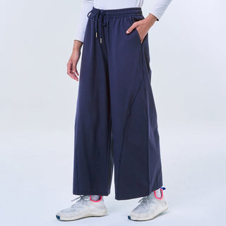 Navy Panel Pants by TudungPeople, stylish women's apparel featuring panel design and comfortable fit.