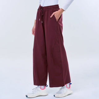 Redwood-colored TudungPeople Panel Pants, stylish and comfortable apparel with panel design, perfect for everyday wear.