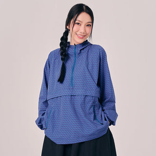 Printed Half Zip Parka - Monogram Alpine